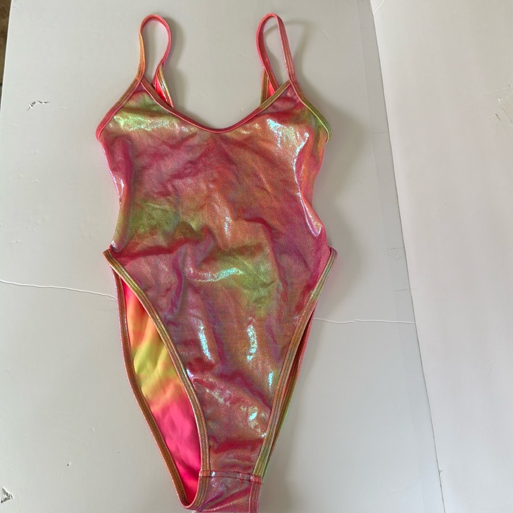 One piece sparkly swimsuit